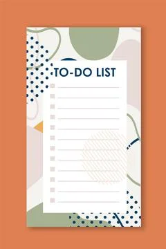 To do list. Time management and organization of efficient work processes Illustrazione stock