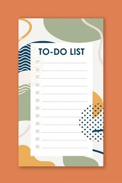 To do list. Time management and organization of efficient work processes. Memo Stock Illustration