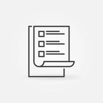 To Do List vector modern simple icon. Checklist symbol Stock Illustration