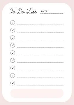 To Do List, vector template Stock Illustration
