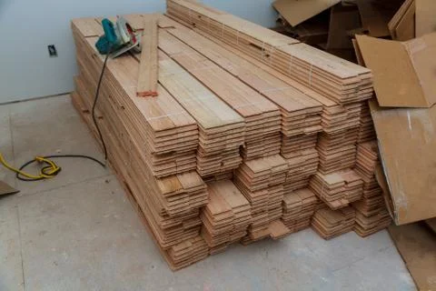Do makeovers. Sawn board. Make a drawing. Sawdust from a tree. Building tools Stock Photos