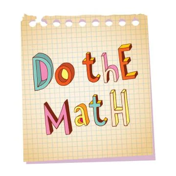 Do the math Stock-Illustration