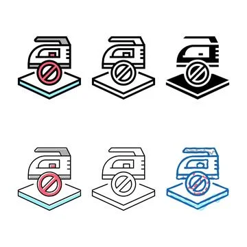 Do mix not iron fabrics properties color icon vector Stock Illustration