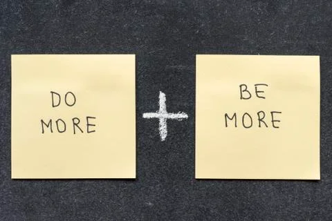 Do more plus Stock-Fotos