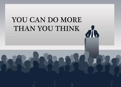 Do more than you think Stock Illustration