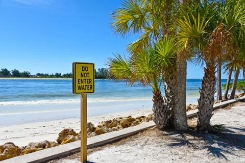 Do No Enter Water Stock Photos