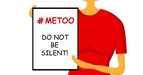 Do not be silent. The concept of sexual violence and harassment. Metoo moveme Stock Illustration