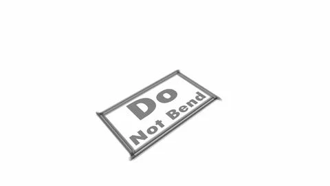 Do Not Bend stamp seal text on white background. Stock Illustration