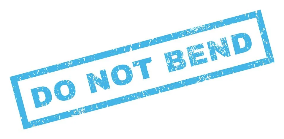 Do Not Bend Text Rubber Seal Stamp Watermark Stock Illustration