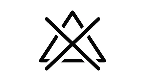 Do not bleach icon animation Stock Footage 152641034