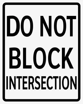 Do not block intersection Ilustração Stock