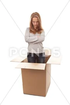 Do not bother me, i in a small house Stock Photos