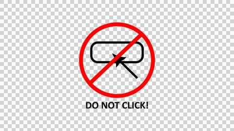 Do Not Click - Cybersecurity Stock-Illustration