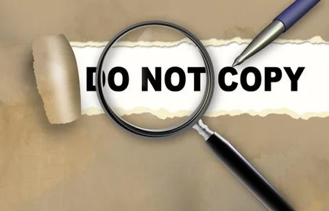Do not copy Stock Illustration