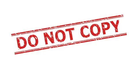 DO NOT COPY Seal with Corroded Style and Double Parallel Lines Stock Illustration