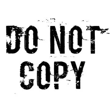 DO NOT COPY stamp on white background Stock Illustration