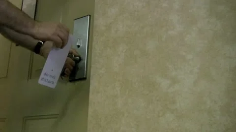 Do not distrub Stock Footage 10574268