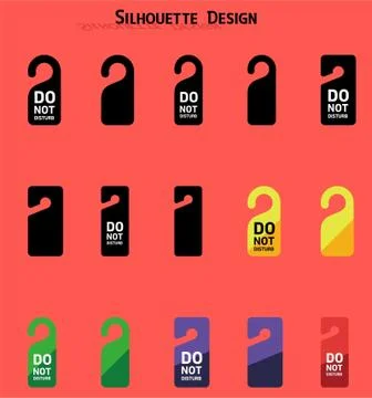 Do not disturb design for printing Stock Illustration