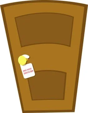Do not disturb door Stock Illustration