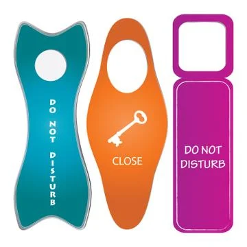 Do not disturb Stock Illustration