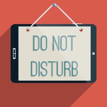 Do not disturb Stock Illustration