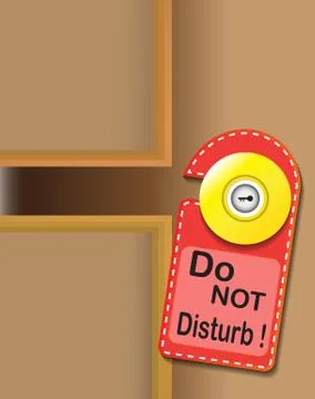 Do not disturb Stock Illustration