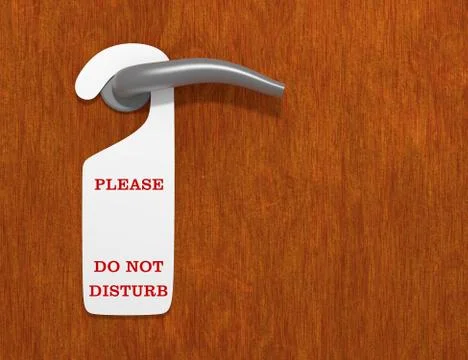 Do not disturb Stock Illustration