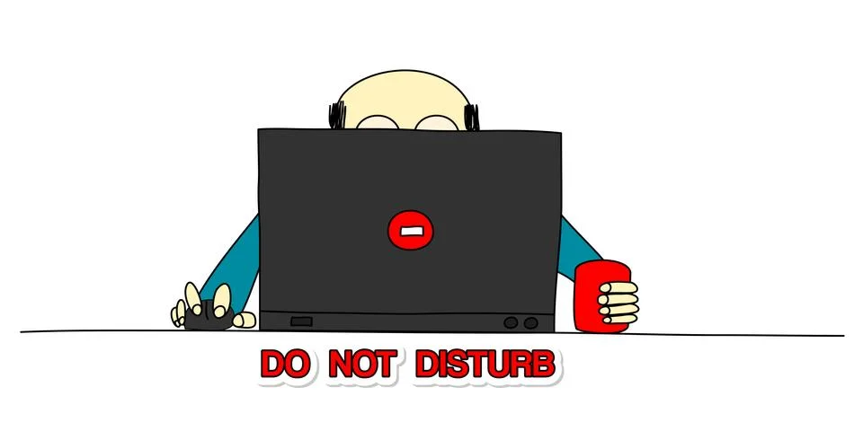 Do not disturb Stock Illustration