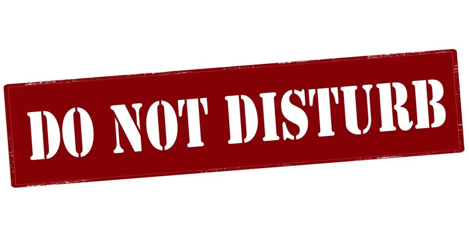 Do not disturb Stock Illustration