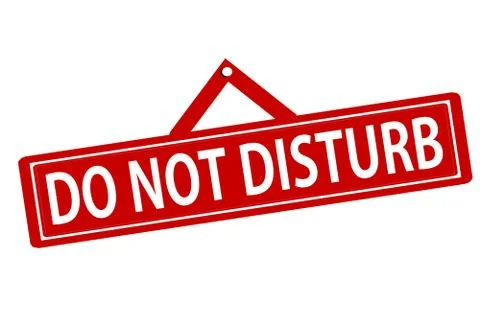 Do not disturb Illustrazione stock