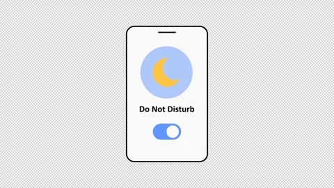Do Not Disturb mode smartphone Vídeos de archivo 317796177