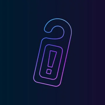 Do not disturb nolan icon. Simple thin line, outline vector of Summer icons f 库存插图