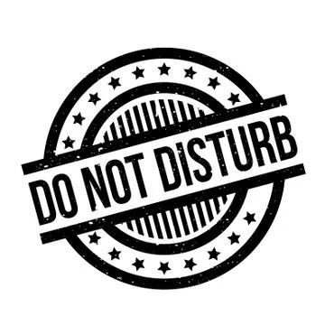 Do Not Disturb rubber stamp Stock Illustration
