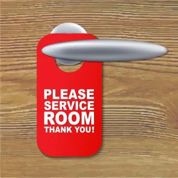 Do not disturb sign Stock Illustration
