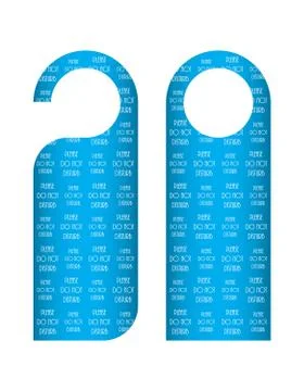 Do not disturb sign Stock Illustration