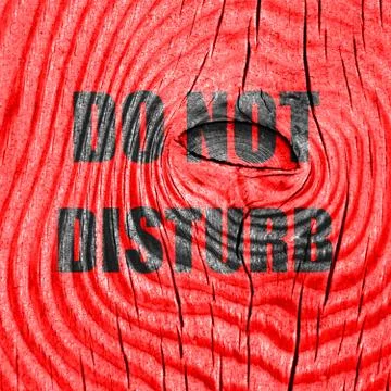 Do not disturb sign Stock Illustration