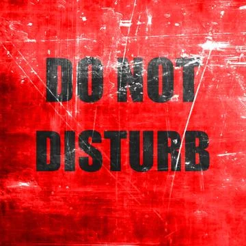 Do not disturb sign Stock Illustration