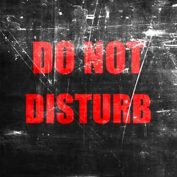 Do not disturb sign 库存插图