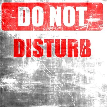Do not disturb sign Stock Illustration