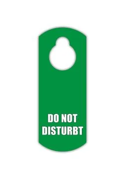 Do not disturb tag Stock Photos