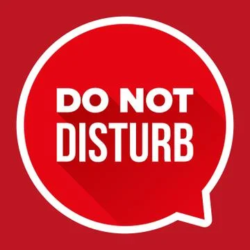 Do Not Disturb vector Illustrazione stock