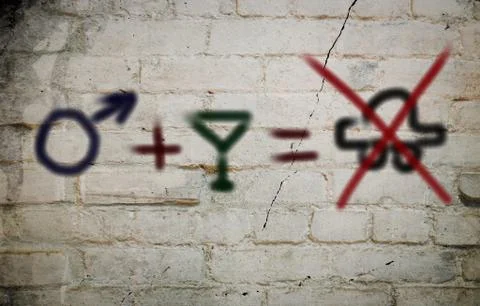 Do not drink and drive concept Stock Illustration