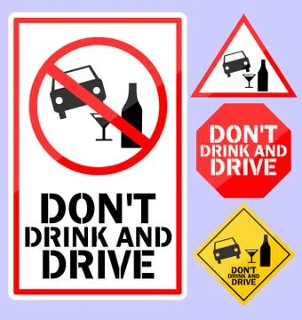 Do not drink and drive Stock Illustration