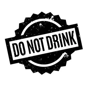 Do Not Drink rubber stamp Stock Illustration