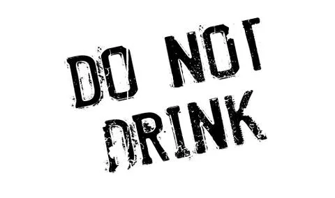 Do Not Drink rubber stamp Stock Illustration