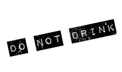 Do Not Drink rubber stamp Stock Illustration