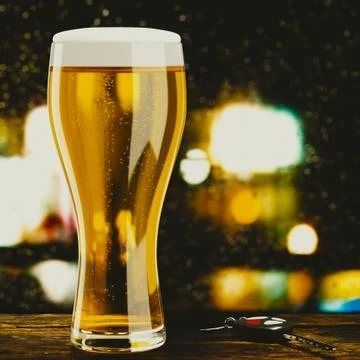 Do not drive drunk. Stock Illustration