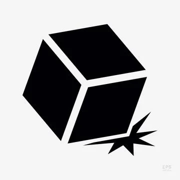 Do Not Drop. Fragile Items. Packaging Symbol. Sign and Label Indicating Tha.. Stock Illustration