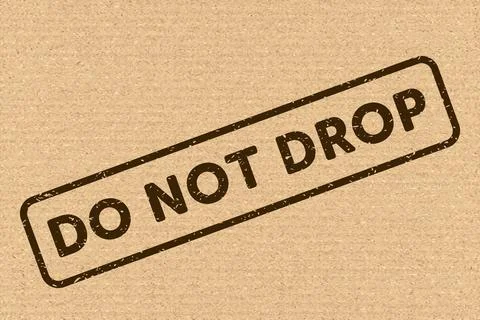 Do Not Drop. Fragile Items. Packaging Symbol. Sign and Label Indicating Tha.. Stock Illustration