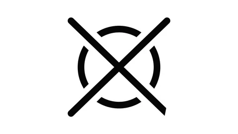 Do not dry clean icon animation Stock Footage 152640117